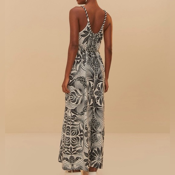 Farm Rio Off-White Monochrome Jumpsuit - XL - NWT - Picture 2 of 11